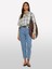 Sisley %100 Viskoz Desenli Regular Fit Gömlek Kadın Beyaz Mix Gömlek - 325P5PHVLQFF7 4