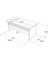 Navaris A Ofis Masası 180CM*90CM Kahve-Beton-Antrasit Nav1-Cga 5