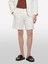 Sisley %100 Pamuk Yırtmaç Detaylı Regular Fit Bermuda Şort Erkek Krem Şort - 325P4GJ0S9018 1