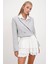 Çizgili Kruvaze Crop Blazer Ceket 1