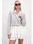 Çizgili Kruvaze Crop Blazer Ceket 2