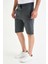 Erkek Antrasit Beli Lastikli Cepli Şort & Bermuda AS-200 3