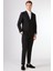Siyah Çizgili Sivri Yaka Slim Fit Erkek Takım Elbise 2