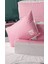 5'li Set 70X50 cm Yastık & Kıyafet Organizer Hurç Pembe Çizgili 4