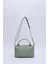 Mint Yeşil SHK135 Suni Deri, Tek Bölmeli, Çift Askılı El, Kol ve Çapraz Omuz Çantası 4