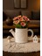 Kalp Detaylı Sulama Canı Saksı – El Yapımı Taş Tozu Dekoratif Vazo – Dried Flower Için Modern Vazo 13X10 cm 3