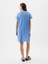 Kadın Mavi Relaxed Gap Logo T-Shirt Elbise 4