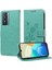 Vıvo Y76 5G/Y76S Deri Çiçek Flip Kart Yuvaları Için Flip Case (Yurt Dışından) 3