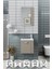 Minila 45 cm Banyo Dolabı,Seramik Lavabolu, Aynalı,Lavabo Dahil,Mdf,Latte 1