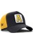 A Harf Logolu Koyu Antrasit-Sarı Trucker Şapka 1