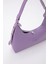 Lila SHK82 Baget Model Tek Bölmeli Kadın Suni Deri Kol ve Omuz Çantası 4