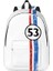 Herbie Numarası 53 Moda Sırt Çantası Pocket Öğrencisi Iş Yarış Arabası Meraklıları Stripe Daypack Erkek Kadın Dizüstü Bilgisayar Omuz Bagcolor: 1/boyut: Çocuklar Için (Yurt Dışından) 1