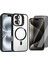 Apple iPhone 16 Plus Kılıf Standlı ve Kamera Lens Hediyeli M-Safe Şarj Özellikli Zore Etro Kapak + Hayalet Ekran Koruyucu 1