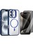 Apple iPhone 16 Plus Kılıf Standlı ve Kamera Lens Hediyeli M-Safe Şarj Özellikli Zore Etro Kapak + Hayalet Ekran Koruyucu 1