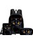 Cat 3pcs/messenger Çantaları ile Set Sırt Çantası, Kalem Çantası, Erkek/kızlar Için Okul Çantası En Iyi Hediye 3D Karikatür Öğrenci Okul Çantaları Renk: 6 (Yurt Dışından) 1