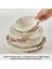 Roselle 24 Parça 6 Kişilik Desenli Yemek Takımı Çok Renkli Stoneware Malzeme 5