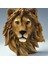 Duvar Dekorasyon Şarap Mahzeni Aslan Kafası Simülasyon Heykel Yaratıcı Dekor Reçine Zanaat Beast Head Duvar Heykeli (Yurt Dışından) 4