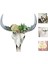 Reçine Uzun Boynuzlu Inek Kafatası Duvar Asılı Dekor, Çiçek Inek Kafatası Duvar Dekoru Kreş Dekoru Asılı Reçine Süsü L (Yurt Dışından) 2