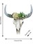 Reçine Uzun Boynuzlu Inek Kafatası Duvar Asılı Dekor, Çiçek Inek Kafatası Duvar Dekoru Kreş Dekoru Asılı Reçine Süsü L (Yurt Dışından) 3