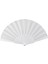 Bayanlar Erkekler Beyaz Için Plastik Kumaş El Katlanabilir Fan (Yurt Dışından) 1