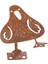 Paslı Metal Martı Bahçe Çiti Dekoru Kuş Ülke Bahçe Sanat Tabelaları Bahçe Dekorasyonu Metal Kuş Kazıkları (Yurt Dışından) 2