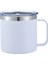14 Oz Kahve Kupası, Kapaklı Vakum Yalıtımlı Kamp Kabini, Çift Duvar Paslanmaz Çelik Seyahat Dak Fincanı, Termal Kahve Kupa Kapasitesi: 301-400ML/RENK: Beyaz (Yurt Dışından) 1