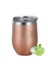 Kuujojo 12 Oz Şarap Dağı Kaplamasız Şarap Dağı Çift Duvarlı Vakum Seyahat Kupa Paslanmaz Çelik Kahve Kupa Kapasite: 301-400ML/RENK: Gül Altın (Yurt Dışından) 1