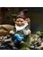 Gnome Cüce Sallanan Sandalye Süsü Reçine Açık Bahçe Dekorasyonu Patio Rahatça Çay Içmek Tembel Dekorasyon (Yurt Dışından) 2