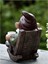 Gnome Cüce Sallanan Sandalye Süsü Reçine Açık Bahçe Dekorasyonu Patio Rahatça Çay Içmek Tembel Dekorasyon (Yurt Dışından) 5