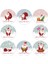 500 Adet Merry Christmas Çıkartmalar Noel Tema Mühür Etiketleri Çıkartmalar Dıy Hediye Paketi Zarf Kırtasiye Dekor C (Yurt Dışından) 4