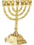 Altın Yahudi Menora Mumluklar Dinler Şamdan Hanuka Şamdanlar 7 Şube Menora -L (Yurt Dışından) 1
