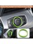 Dash Düğmeleri Trim Halkası 2015-2021 Ford Mustang Ses Far Anahtarları Ayar Düğmesi Kontrol Düğmesi Kapağı, Yeşil 3 Adet (Yurt Dışından) 5