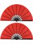 2 Adet Büyük Katlanır Yelpaze Naylon Kumaş Elde Taşınabilir Katlanır Yelpaze Çin Kung Fu Tai Chi Yelpaze Dekorasyonu Katlanır El Yelpazesi Parti Hediyeleri Için (Kırmızı) (Yurt Dışından) 1