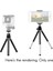 Hafif Mini Taşınabilir Tripod Ayarlanabilir Mini Tripod Alüminyum Alaşımlı Iphone Kamera Projektörü Siyah (Yurt Dışından) 4