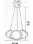 Istanbul Avize Damla Gold Ledli Modern Beyaz Power LED Avize 6