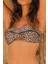 Capetown Leopar Desenli Sabit Pedli Straplez Çıkarılabilir Askılı Bikini Üst 4