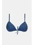 Olympos Petrol Mavisi Dolgusuz Çıkarılabilir Pedli Üçgen Bikini Üst 6