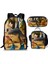 Shanhaijing Ahşap Çubuk Adam Brainrot Ilkokul ve Ortaokul Öğrenci Sırt Çantası Üç Parçalı Sırt Çantası Yemek Çantası Kalem Çantası (Yurt Dışından) 1