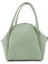 Mint Yeşil SHK132 Suni Deri, Fermuarlı Tek Bölmeli, Çıtçıt Detaylı ,el, Kol ve Omuz Çantası 1