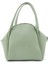 Mint Yeşil SHK132 Suni Deri, Fermuarlı Tek Bölmeli, Çıtçıt Detaylı ,el, Kol ve Omuz Çantası 3