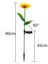 2 Adet Solar Güneş Enerjili Ayçiçeği Bahçe Aydınlatma Dekorasyon Işığı 2 Adet 2