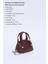 Bordo SHK213 Suni Deri Tek Bölmeli Zincirli, Fermuarlı, Mini Charm Çanta Aksesuarı ve Airpods Çantası 3