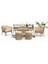 Linda Rattan Bahçe Balkon Oturma Grubu (3+1+1+MASA+2 PUF) 2