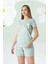 Yeşil Bear Şortlu Pijama Takımı 1