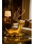 Büyük Boy 20X18CM Gold Dekoratif Hediyelik Geyik Figürü 1