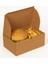 22,5X12,5X10 cm Baskısız Hamburger Kutusu-Kraft-50 Adet 3