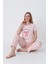 Somon Renkli Kısa Kollu Altı Uzun Pijama Takımı %100 Pamuk 3