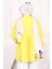Koyu Sarı Kol Lastikli Ön Düğmeli Tunik 4