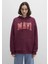 Mavi Logo Baskılı Kapüşonlu Bordo Sweatshirt 1600361-90705 2
