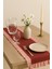 Pötikare Pileli Kırmızı Dekoratif Runner Orta Sehpa Örtüsü 30X80 cm 2